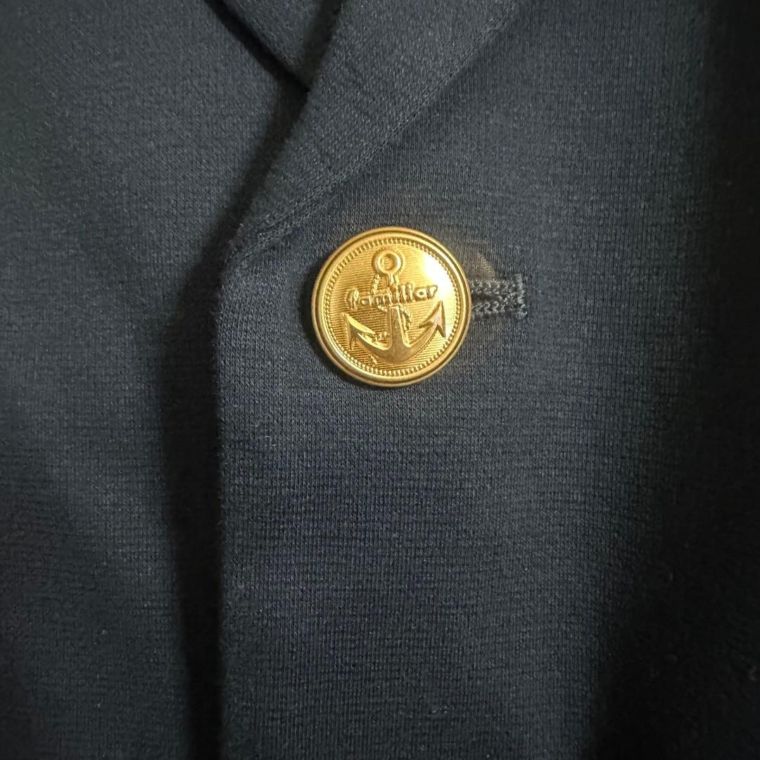 新品 タグ付き familiar 紺色 ジャケット フォーマルスーツ110cm