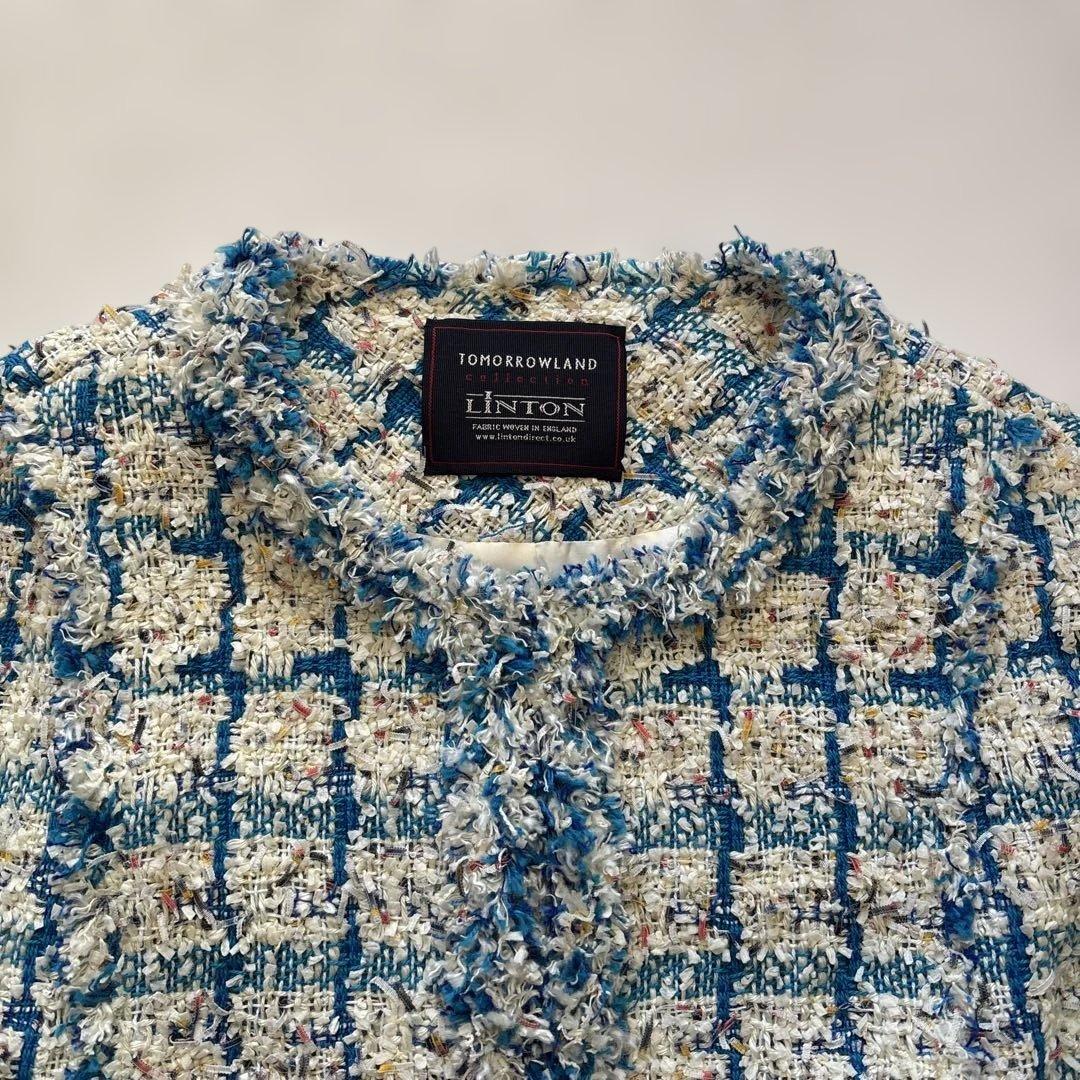 【Tomorrowland】Linton ファンシー ノーカラージャケット M