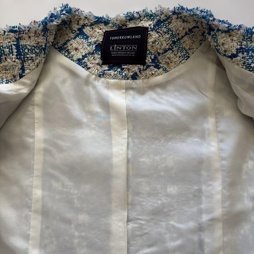 【Tomorrowland】Linton ファンシー ノーカラージャケット M