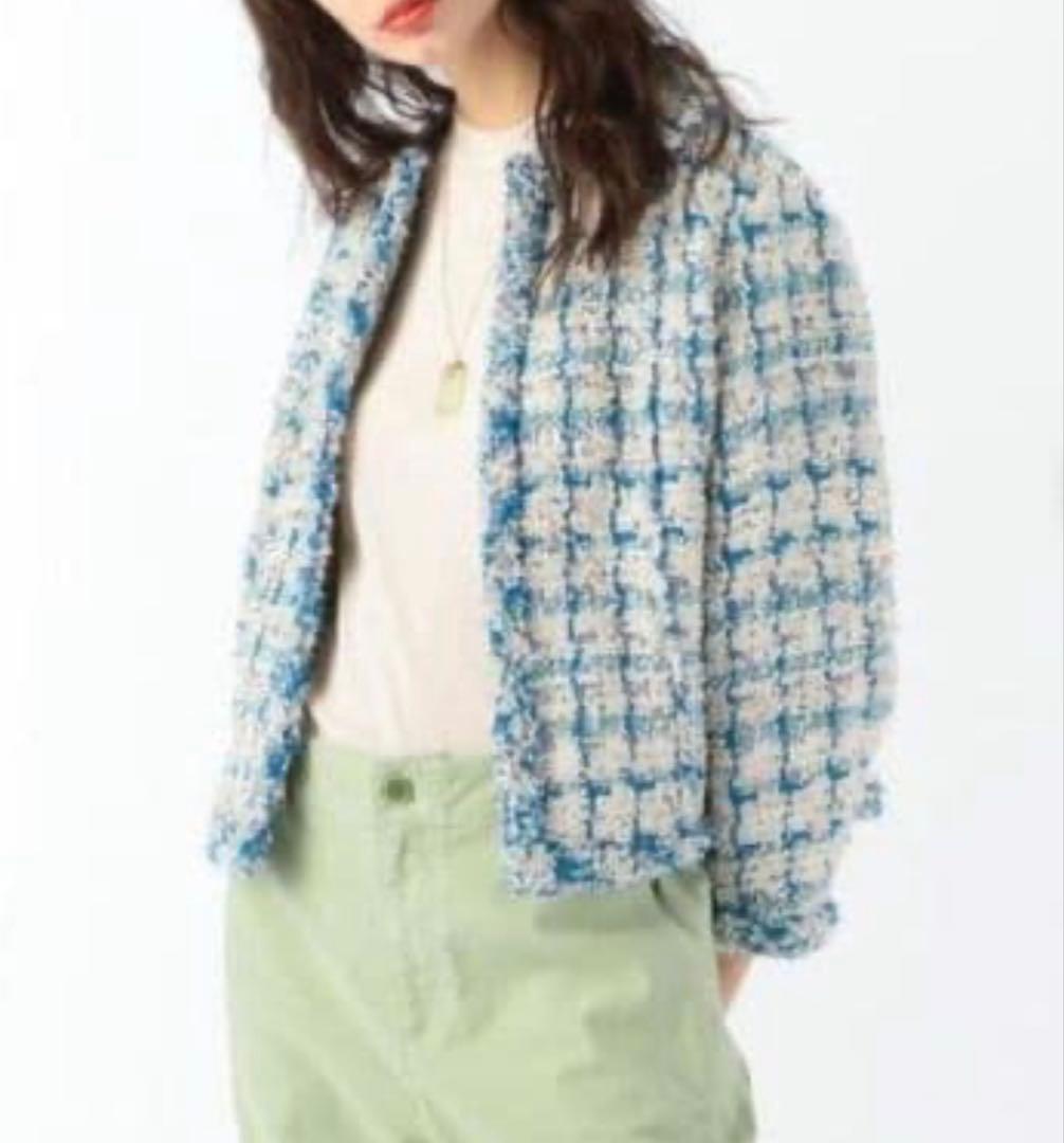 【Tomorrowland】Linton ファンシー ノーカラージャケット M