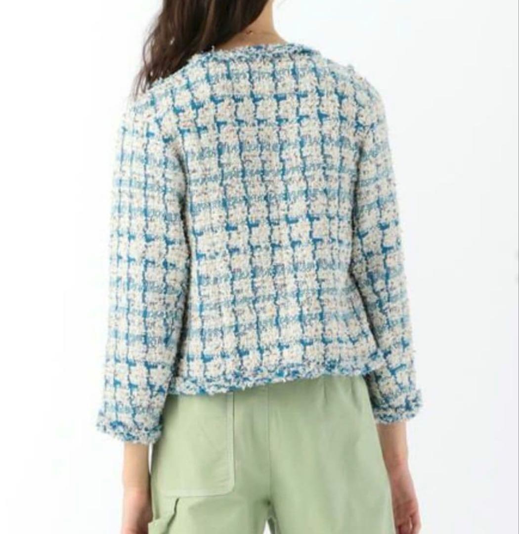 【Tomorrowland】Linton ファンシー ノーカラージャケット M