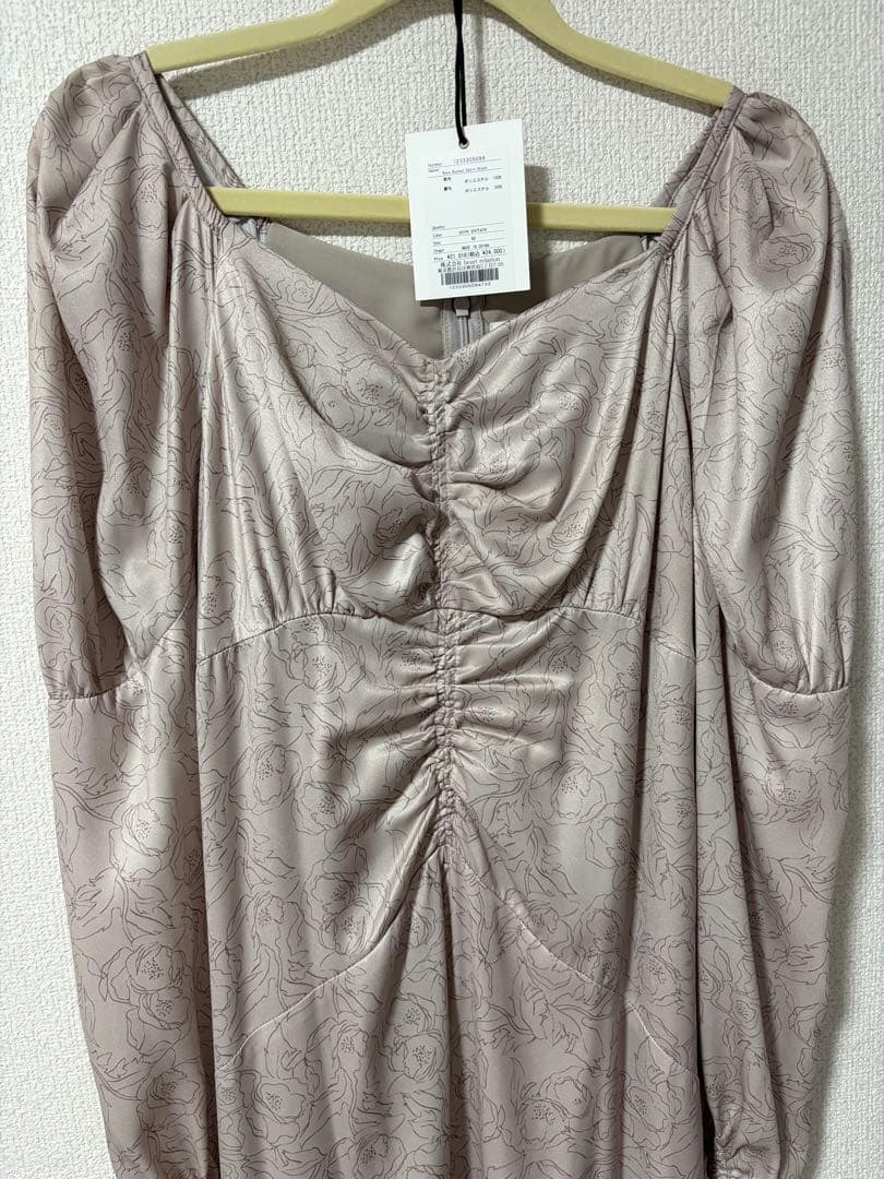 Herlipto☆Rosa Ruched Satin Dress【M】