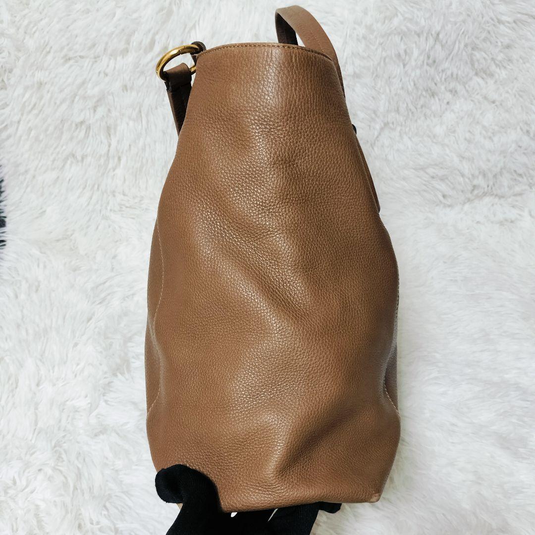 GUCCI ソーホー ハンド トートバッグ 大容量 ブラウン GG