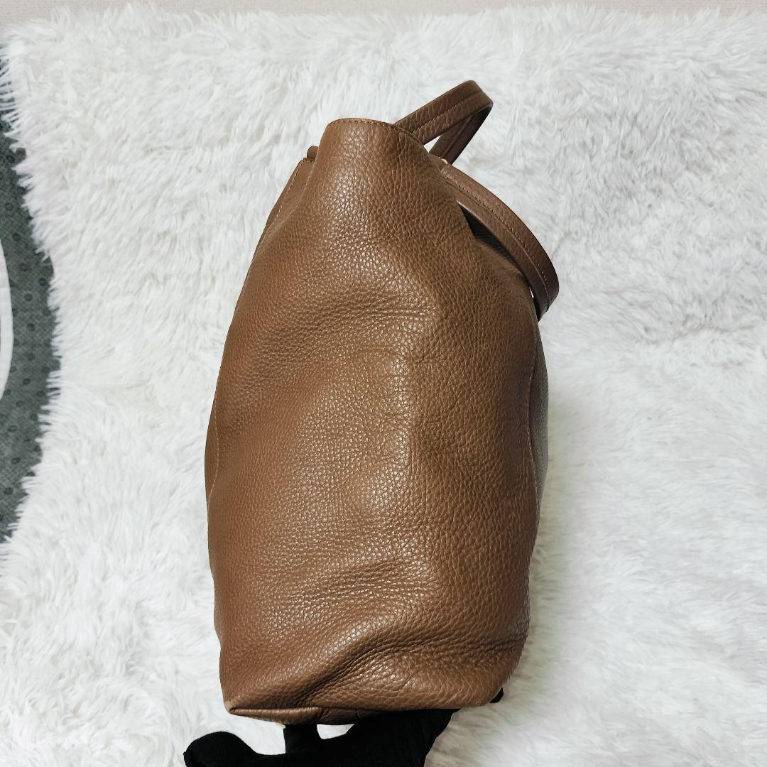 GUCCI ソーホー ハンド トートバッグ 大容量 ブラウン GG