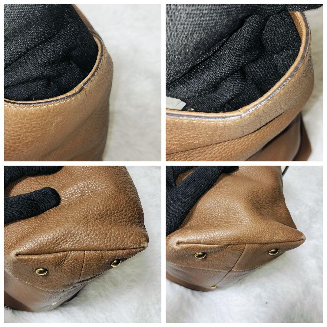 GUCCI ソーホー ハンド トートバッグ 大容量 ブラウン GG