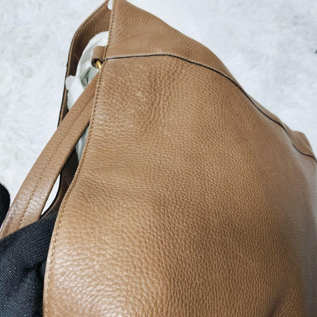 GUCCI ソーホー ハンド トートバッグ 大容量 ブラウン GG