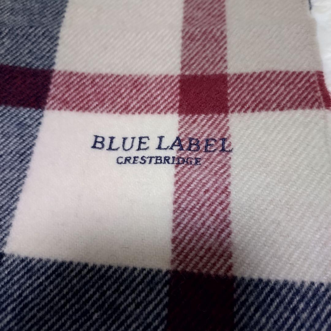 ブルーレーベルクレストブリッジ カシミヤ混 マフラー チェック