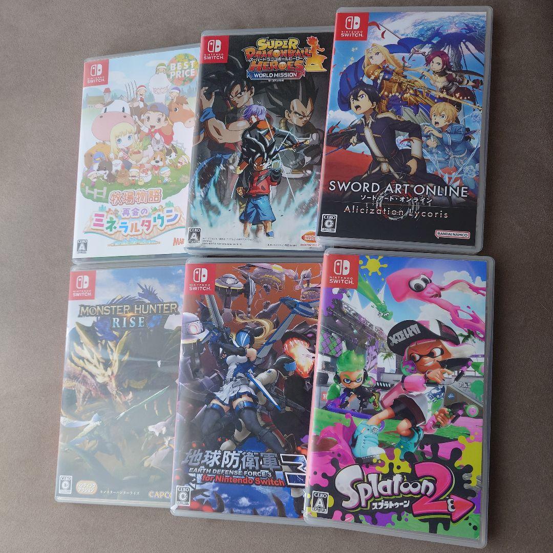 【送料込】モンハン スプラトゥーン ドラゴンボール 他3本 Switch ソフト