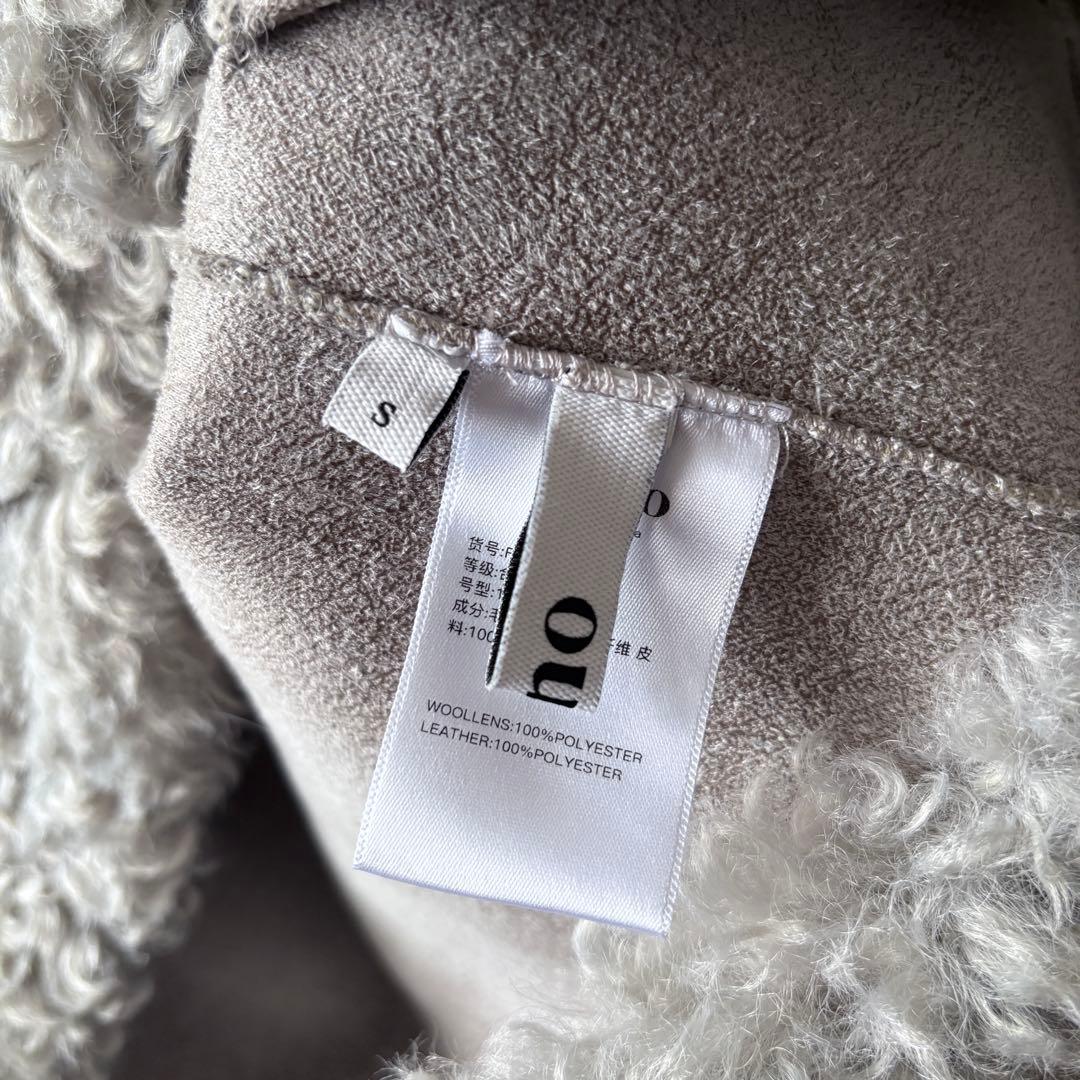 未使用品ノーカラー ボアショートコートFD24W367 Fano Studios