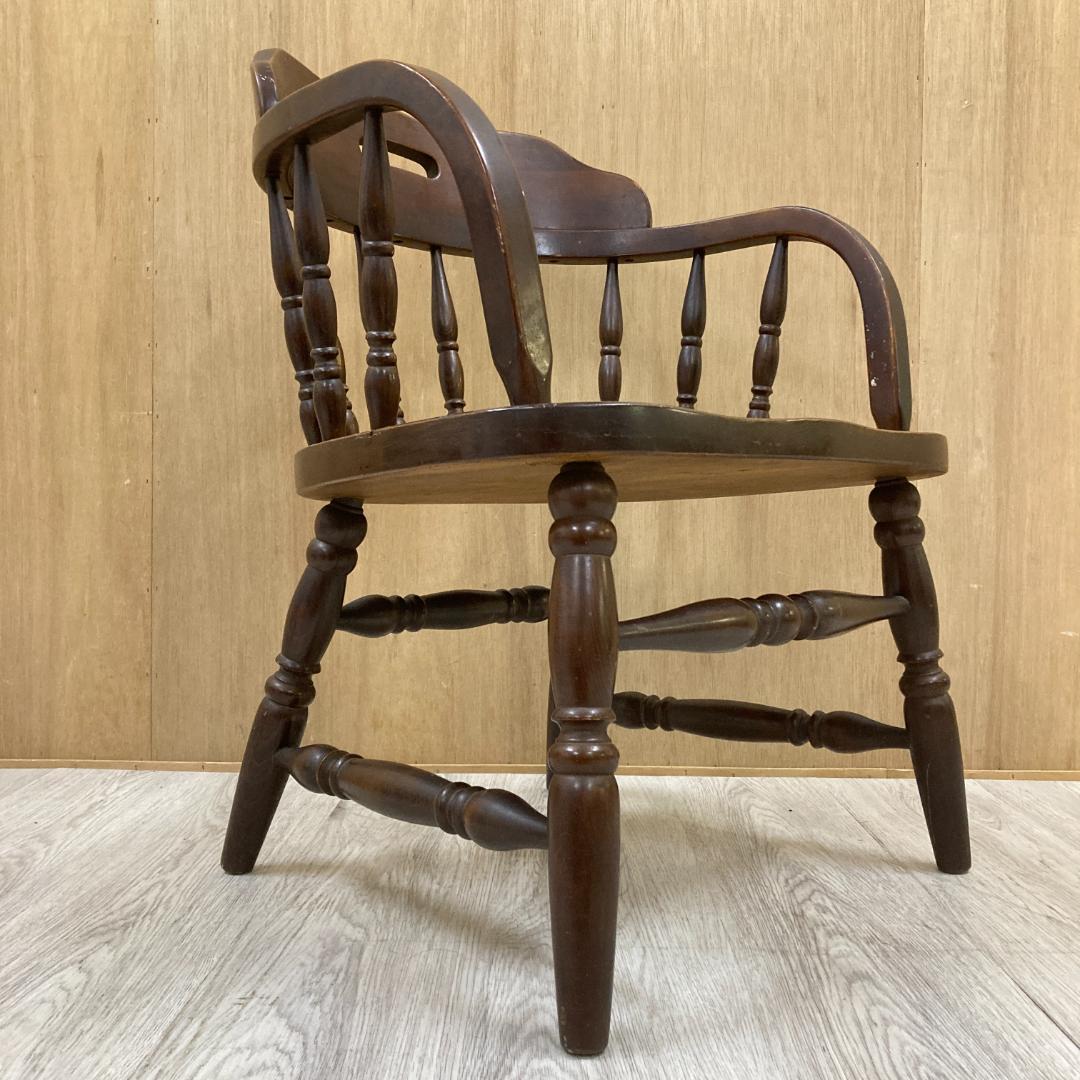 【柏木工】ヴィンテージ ダイニングチェア 椅子　アームチェア　アンティーク A