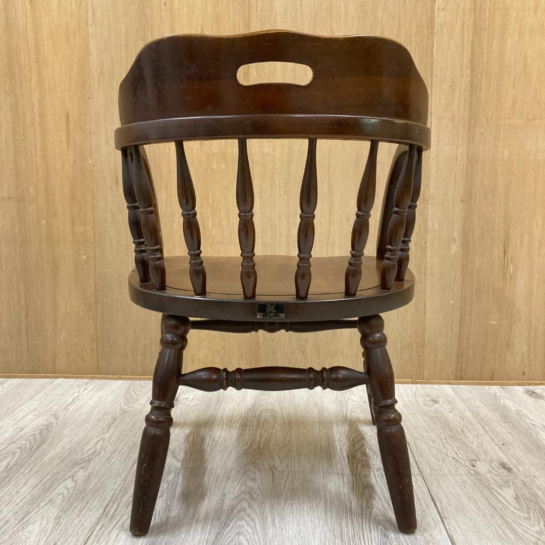 【柏木工】ヴィンテージ ダイニングチェア 椅子　アームチェア　アンティーク A