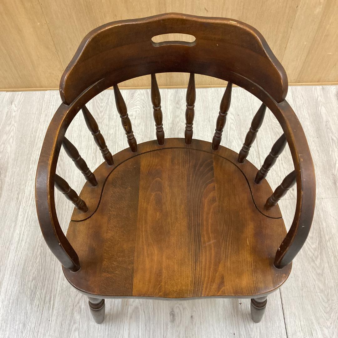 【柏木工】ヴィンテージ ダイニングチェア 椅子　アームチェア　アンティーク A