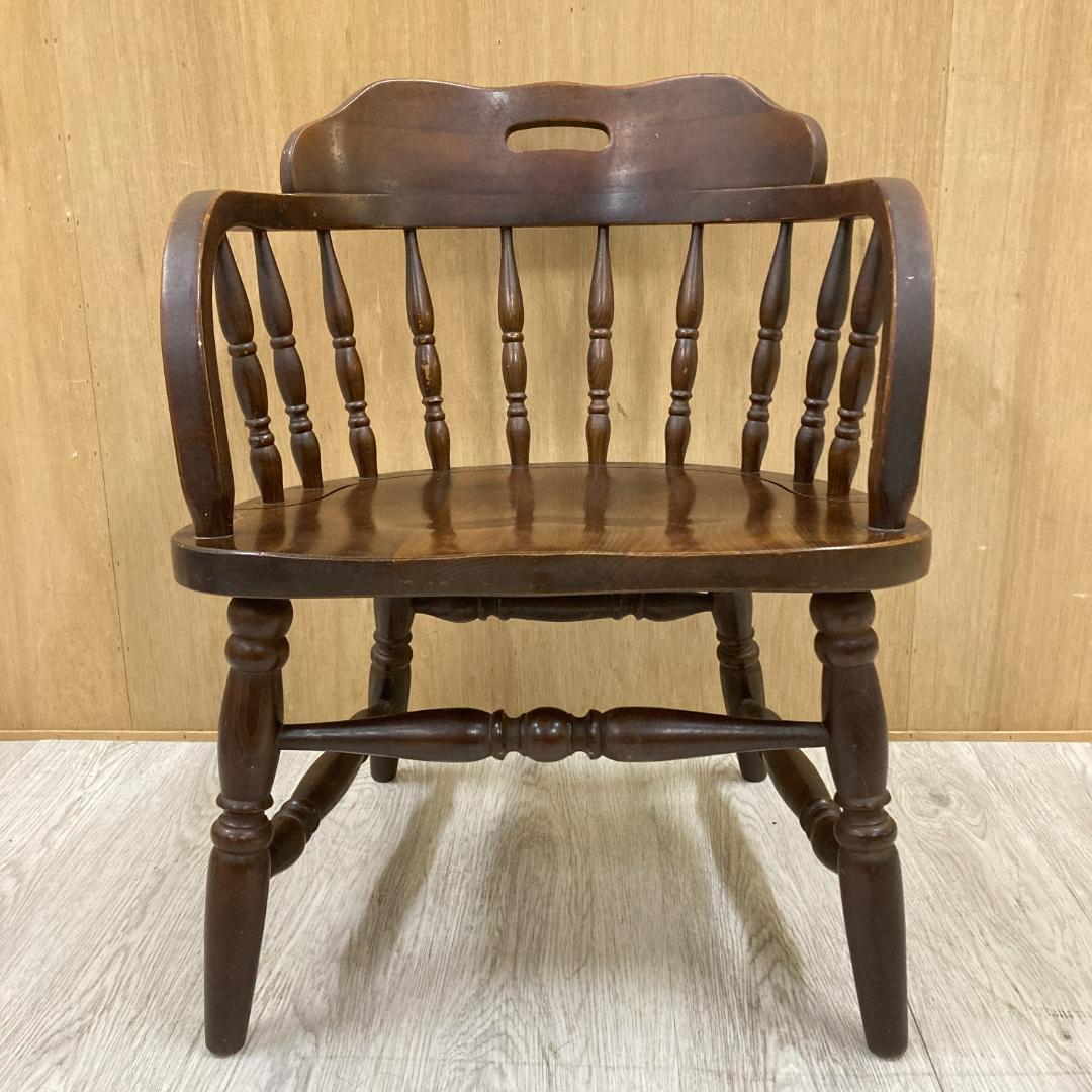 【柏木工】ヴィンテージ ダイニングチェア 椅子　アームチェア　アンティーク A