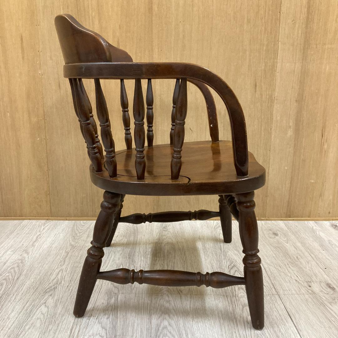 【柏木工】ヴィンテージ ダイニングチェア 椅子　アームチェア　アンティーク A