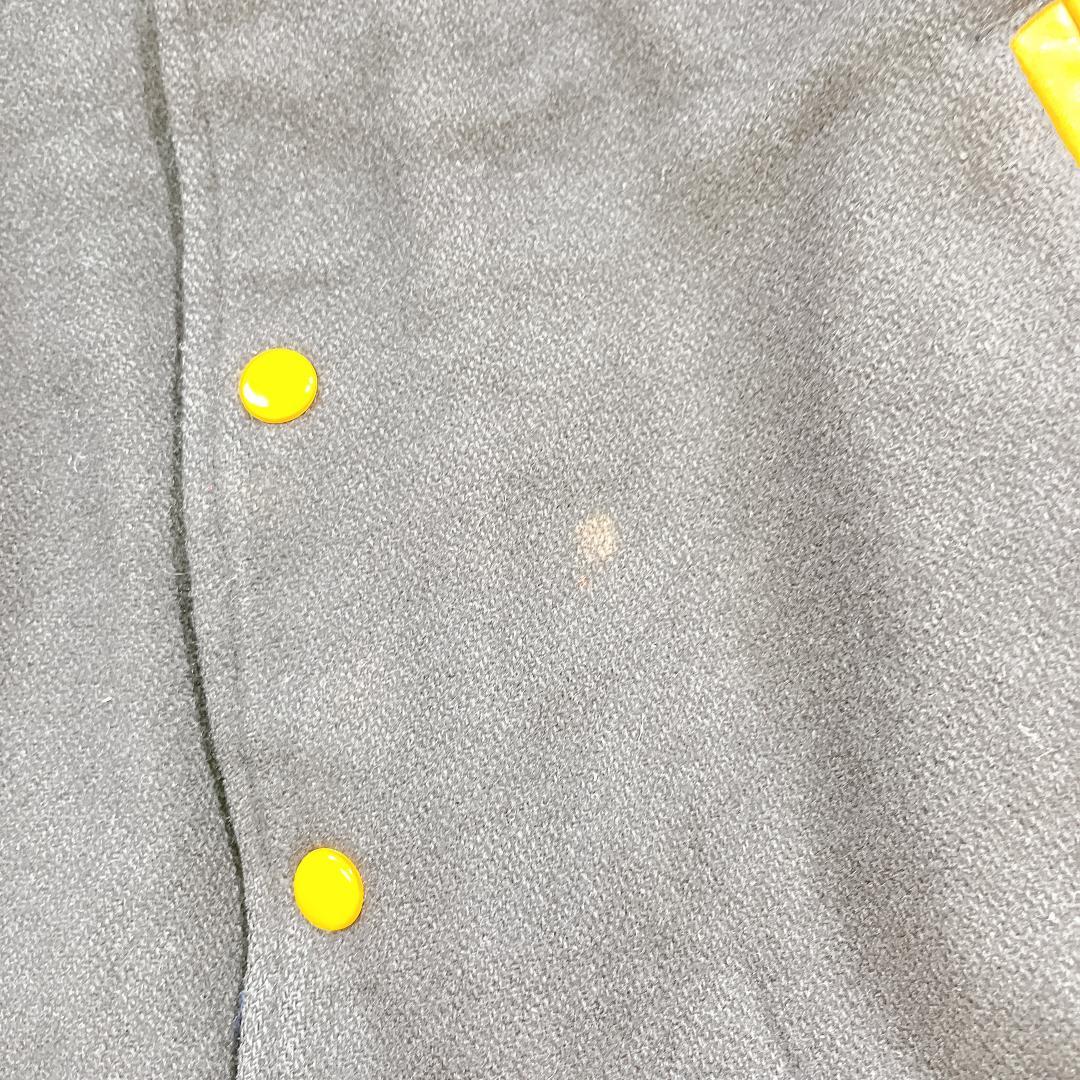 QB club カンザス大学 スタジャン ウール 本革 サイズO XL 黒