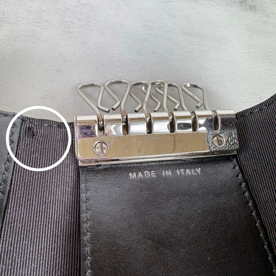 CHANEL キャビアスキン　マトラッセ　6連キーケース　カードケース