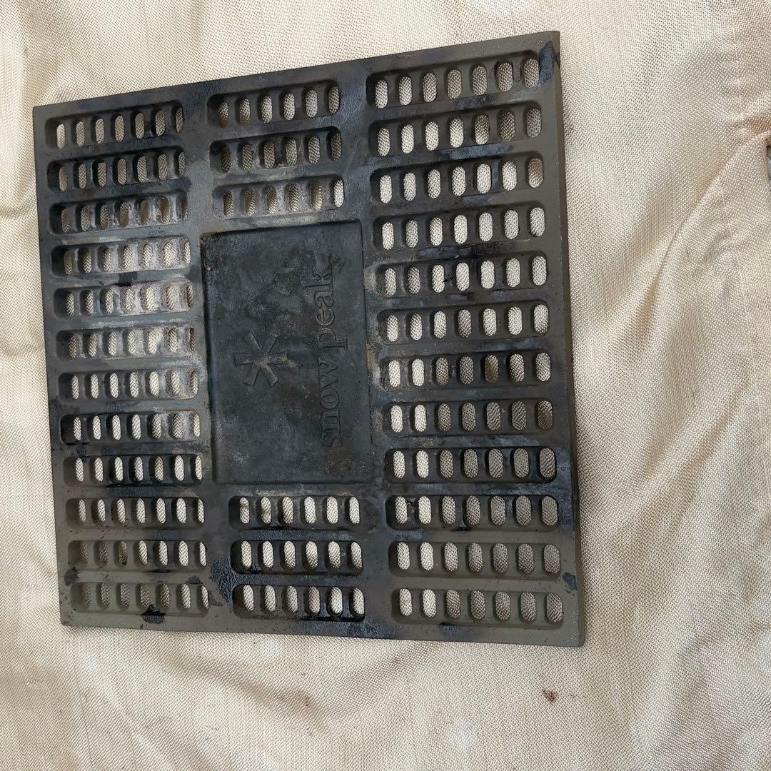 スノーピーク 焚き火台L セット&火バサミ、焚き火五徳、シート