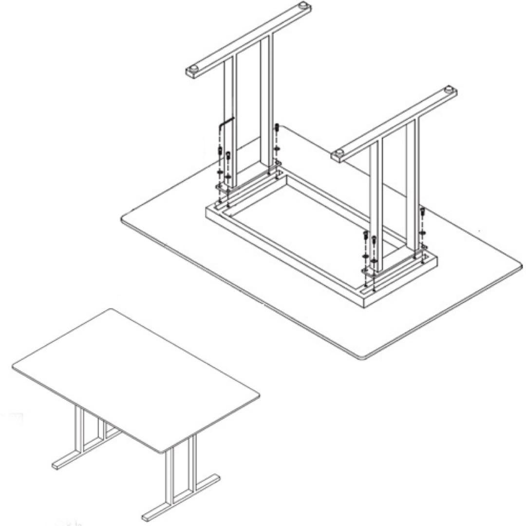ダイニングテーブル　アテッサ　120X80×65　LDテーブル　ストームグレイ