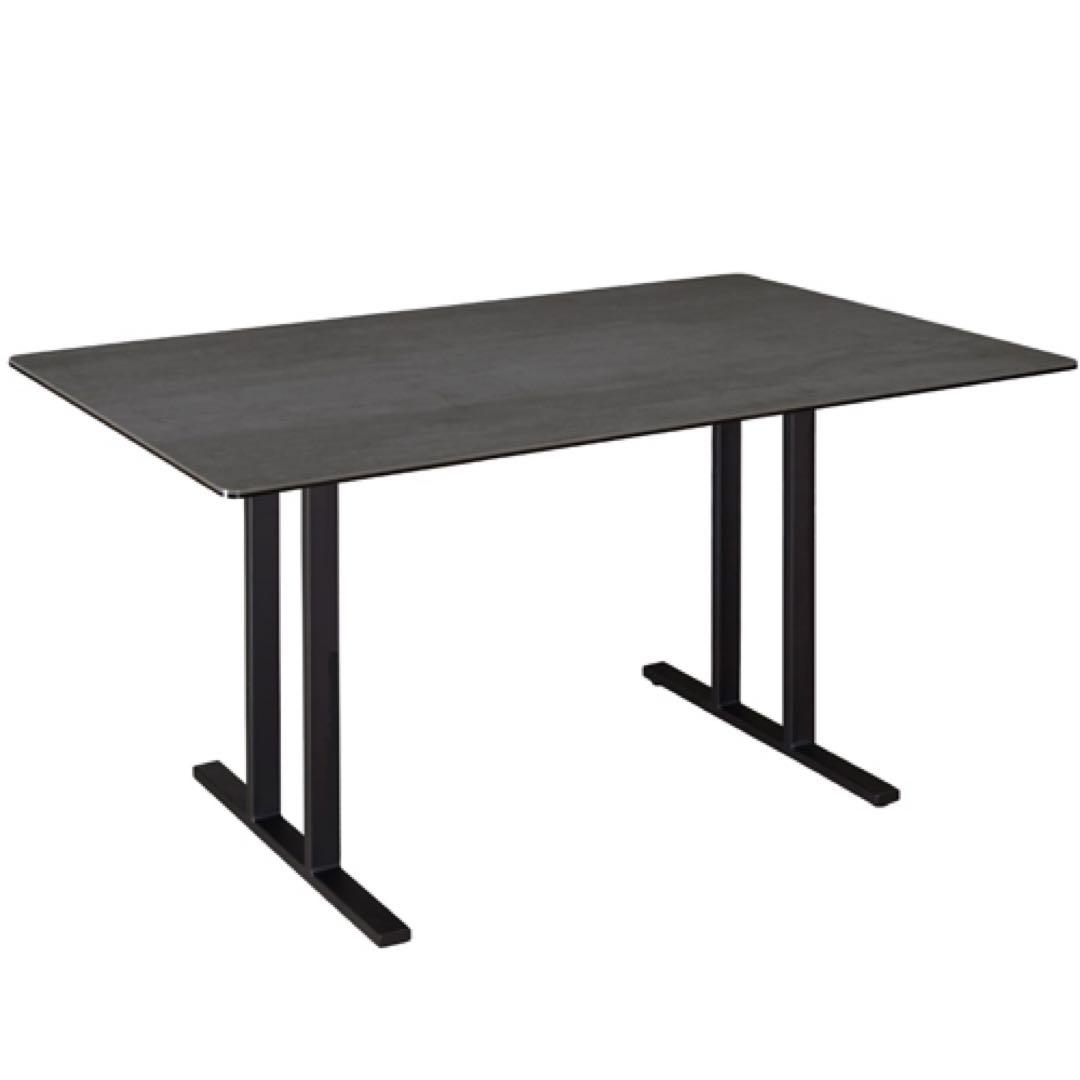 ダイニングテーブル　アテッサ　120X80×65　LDテーブル　ストームグレイ