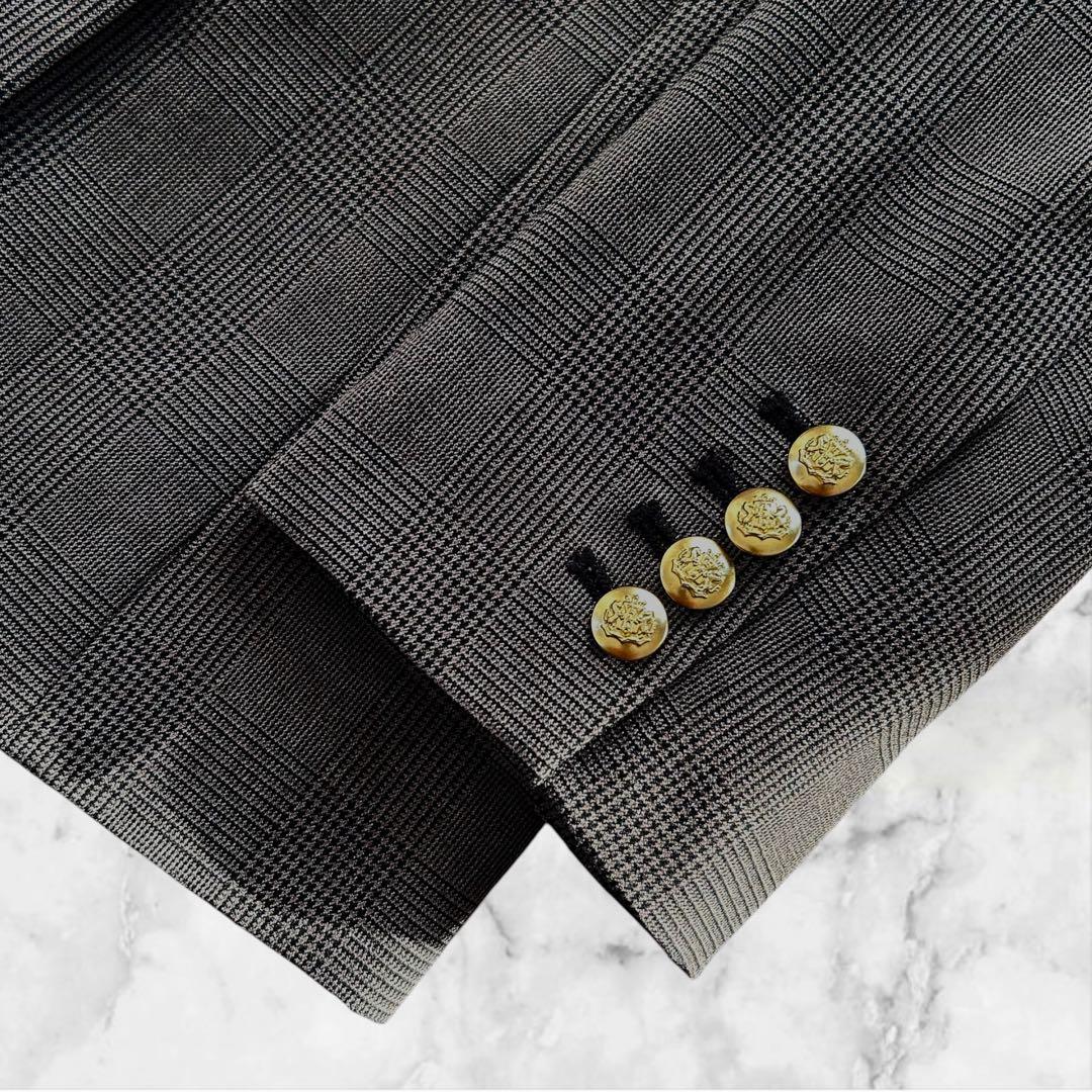 【美品】Arpege story 《店舗限定》W釦テーラードジャケット S 茶