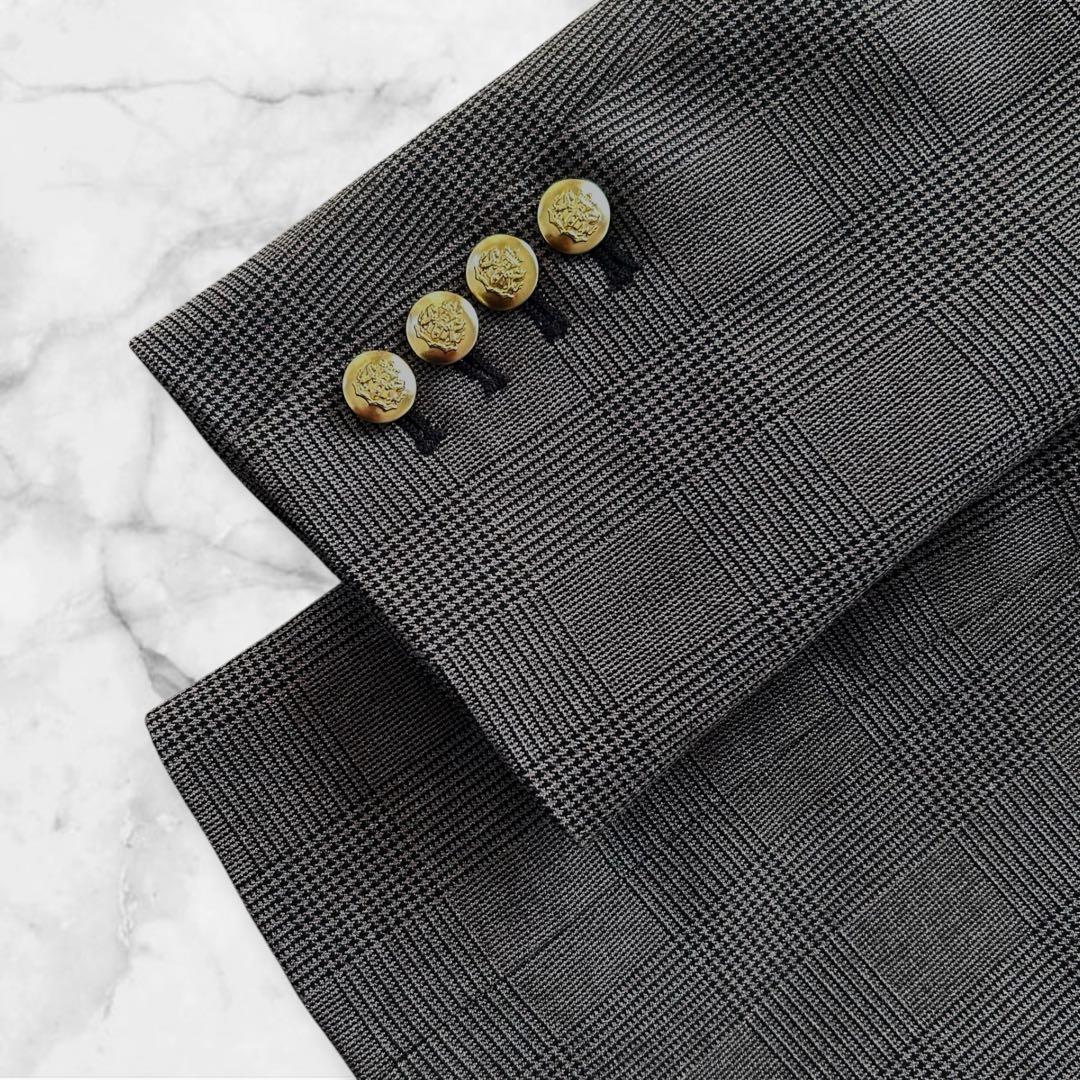 【美品】Arpege story 《店舗限定》W釦テーラードジャケット S 茶