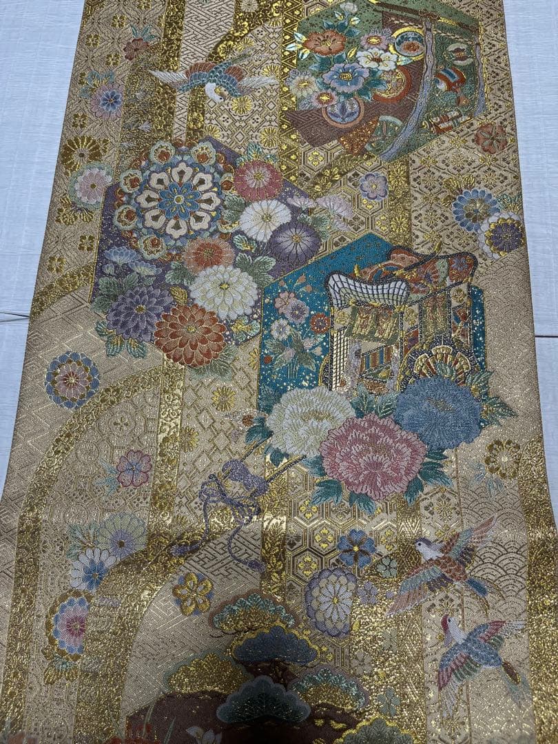 西陣織/長嶋成織物謹製 六通袋帯　礼装向　売値60万円超え‼︎