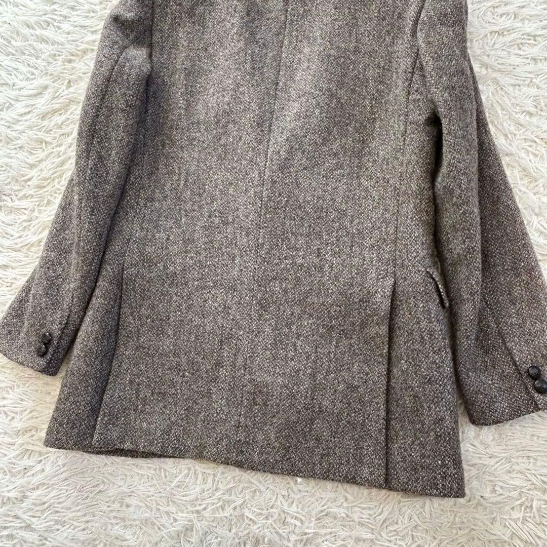 ハリスツイード　テーラードジャケット　胡桃ボタン　ツイード　イングランド製