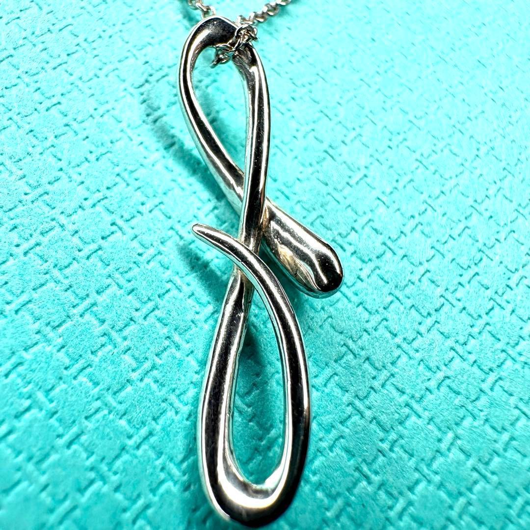 【極美品】約40cmティファニー イニシャル f F ネックレスSV925