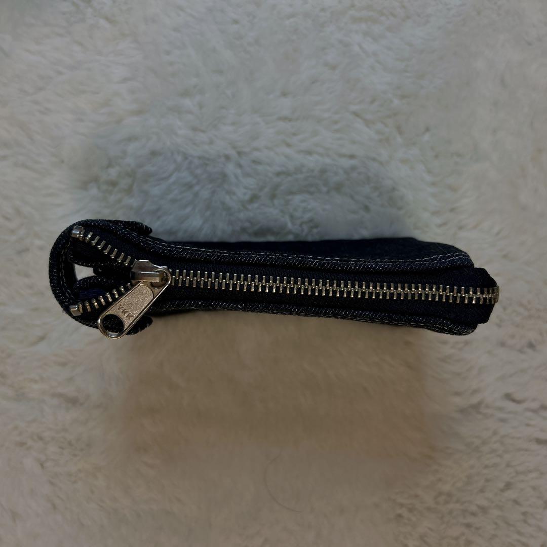 希少 ヘッドポーター デニム ショルダーウォレット 財布 2層 ケース