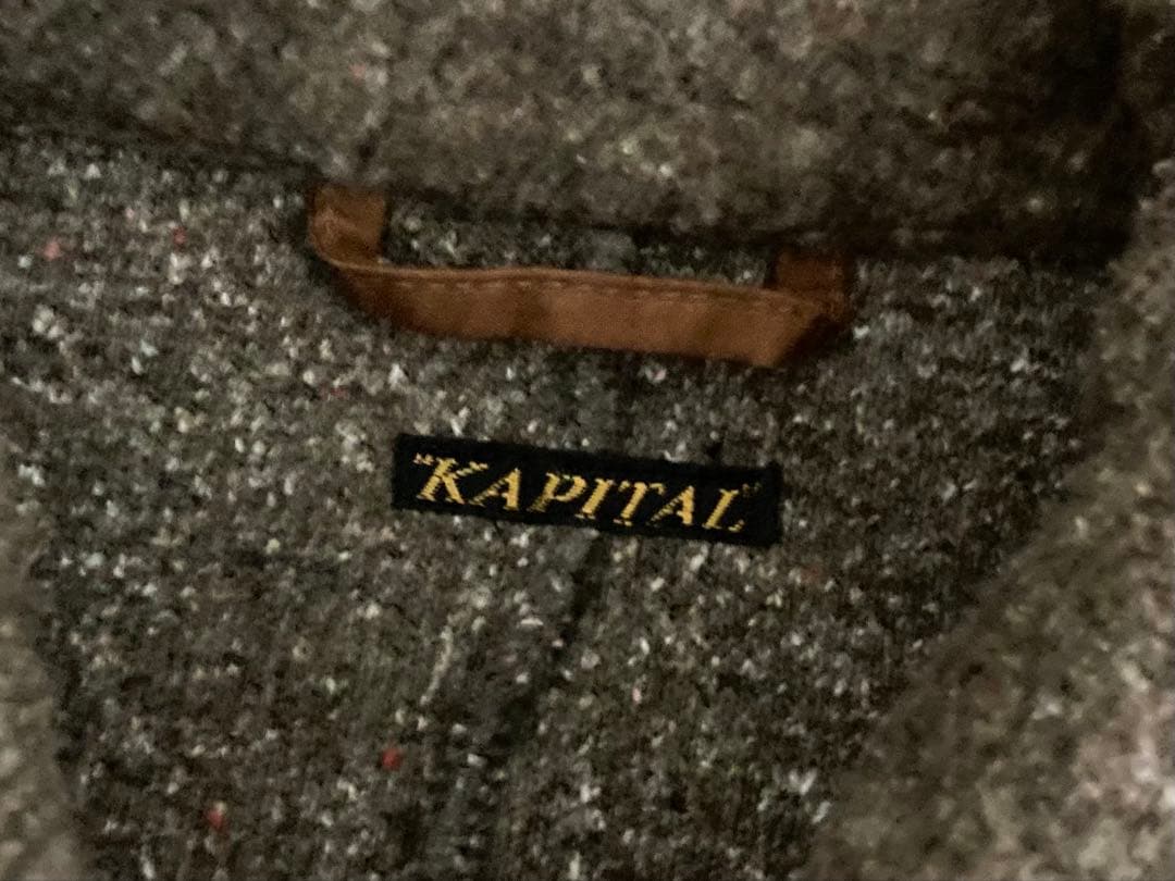 KAPITAL キャピタル アクリル アーミー ボーダー コート