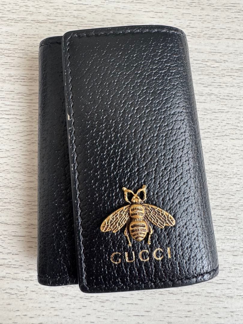 h*i様 GUCCI ブラックレザーキーケース