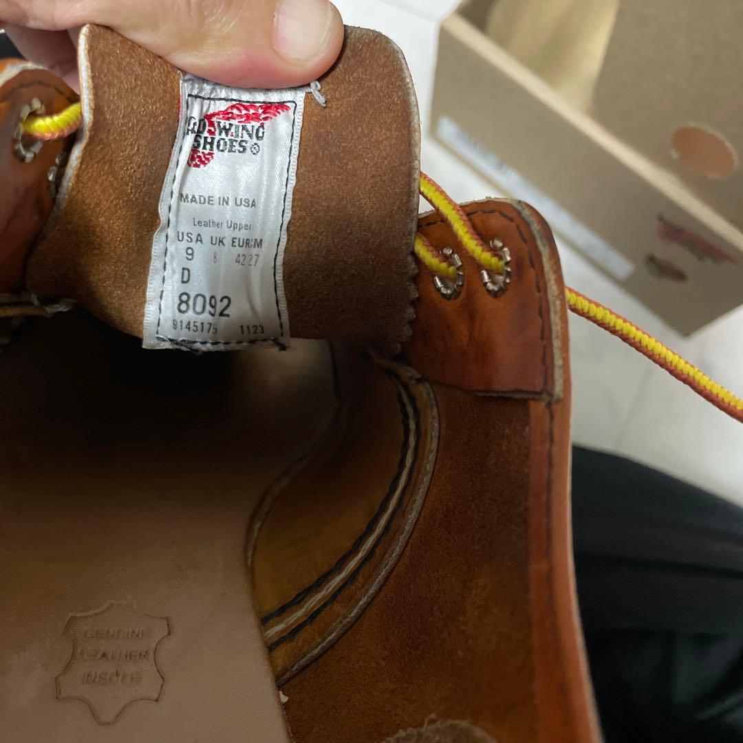 A*I様 RED WING 8092 OXFORD 箱付 中古 9D 27cm