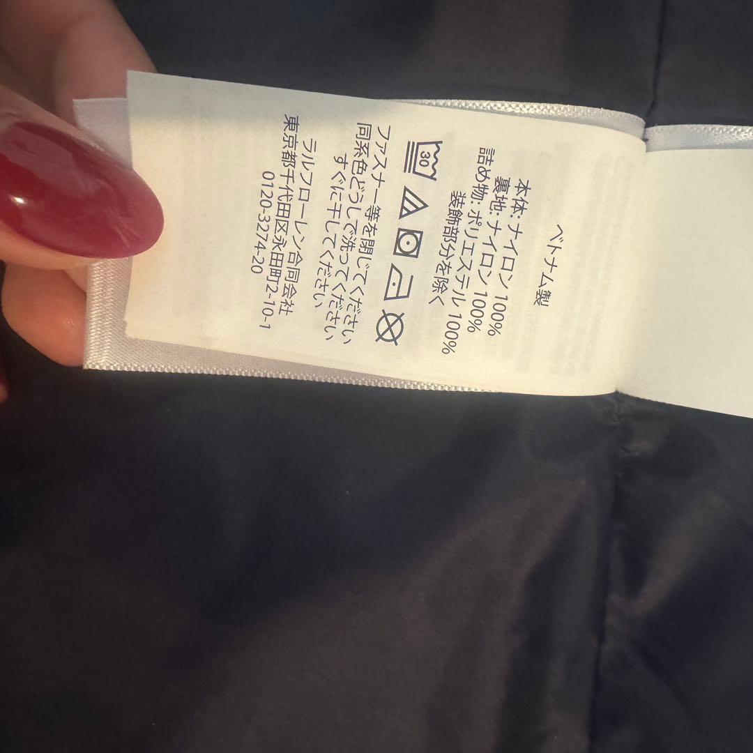 Ralph Lauren ダウン ベスト ネイビー パッカブル