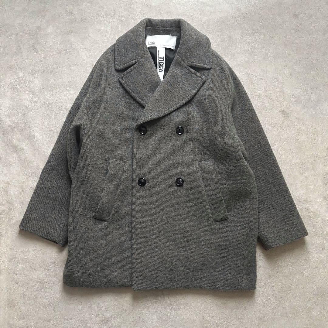 TICCA 2025 美品 ティッカ ピーコート グレー