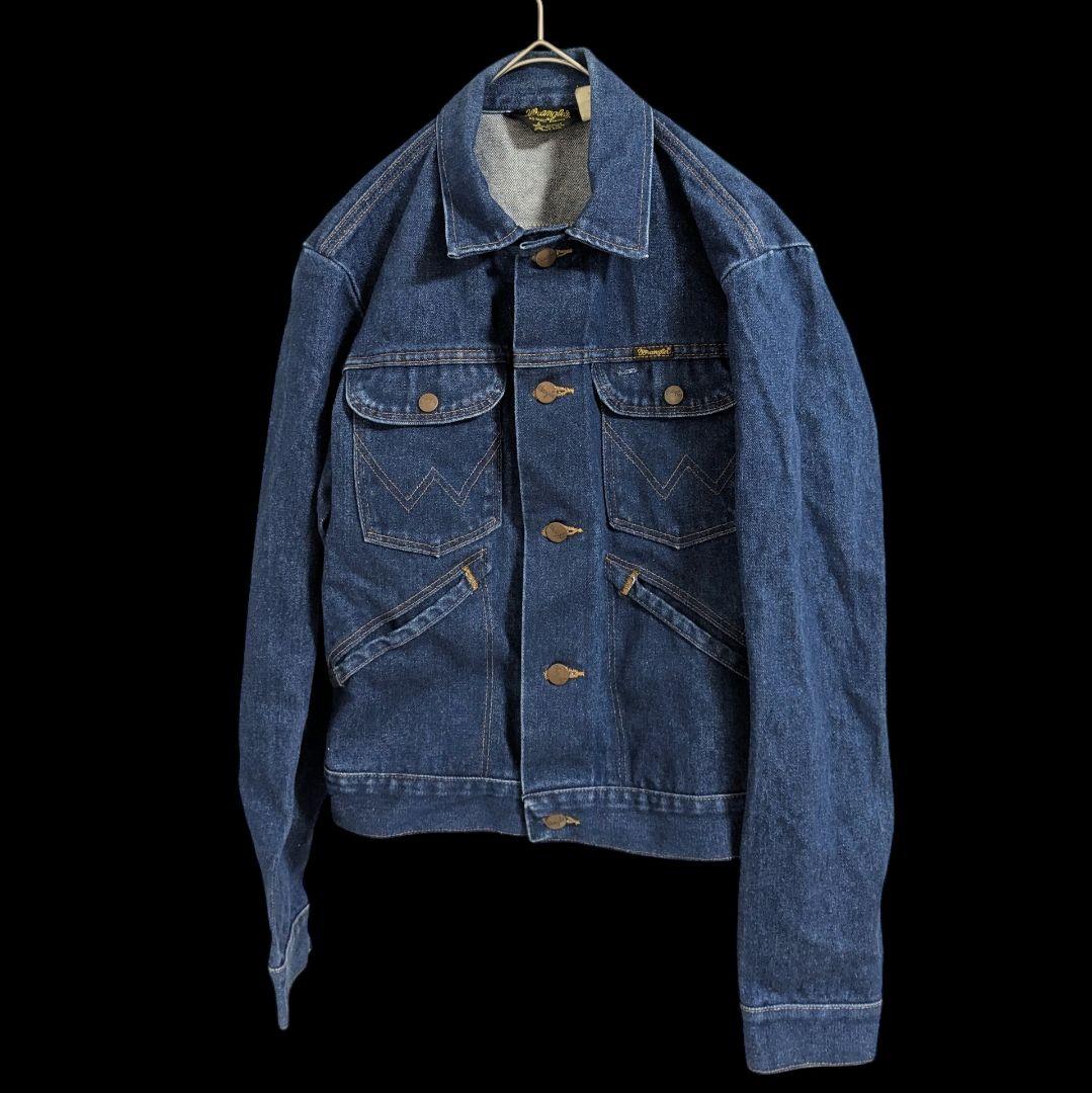 80sVintage　WRANGLER74126NV デニムジャケットUSA製