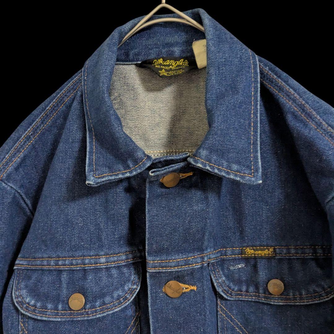 80sVintage　WRANGLER74126NV デニムジャケットUSA製