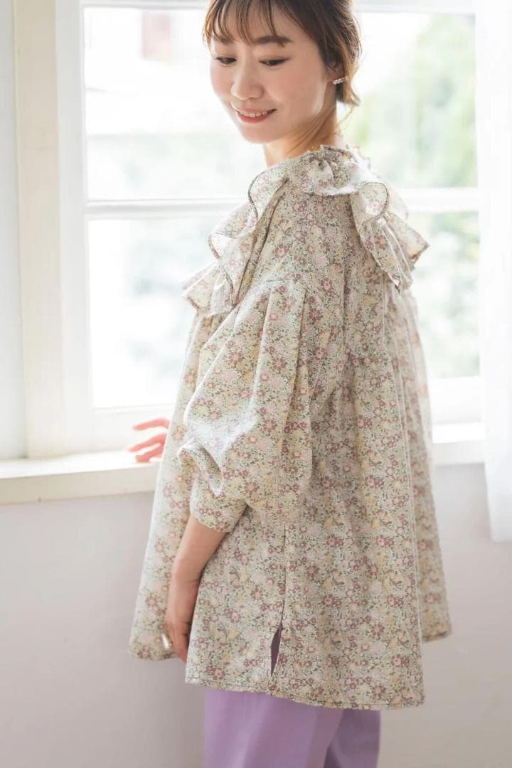 bitnabi ビンナビ完売 hyang リバティブラウス（ピンク）授乳服 新品