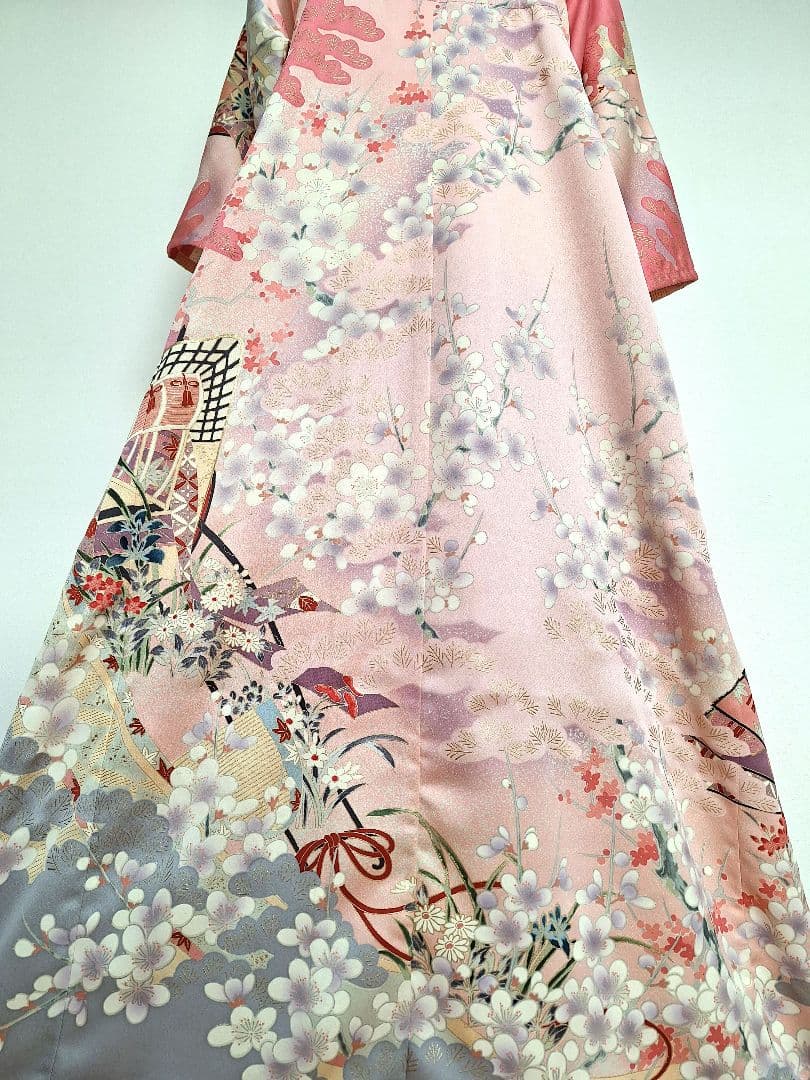 着物リメイクワンピース3672