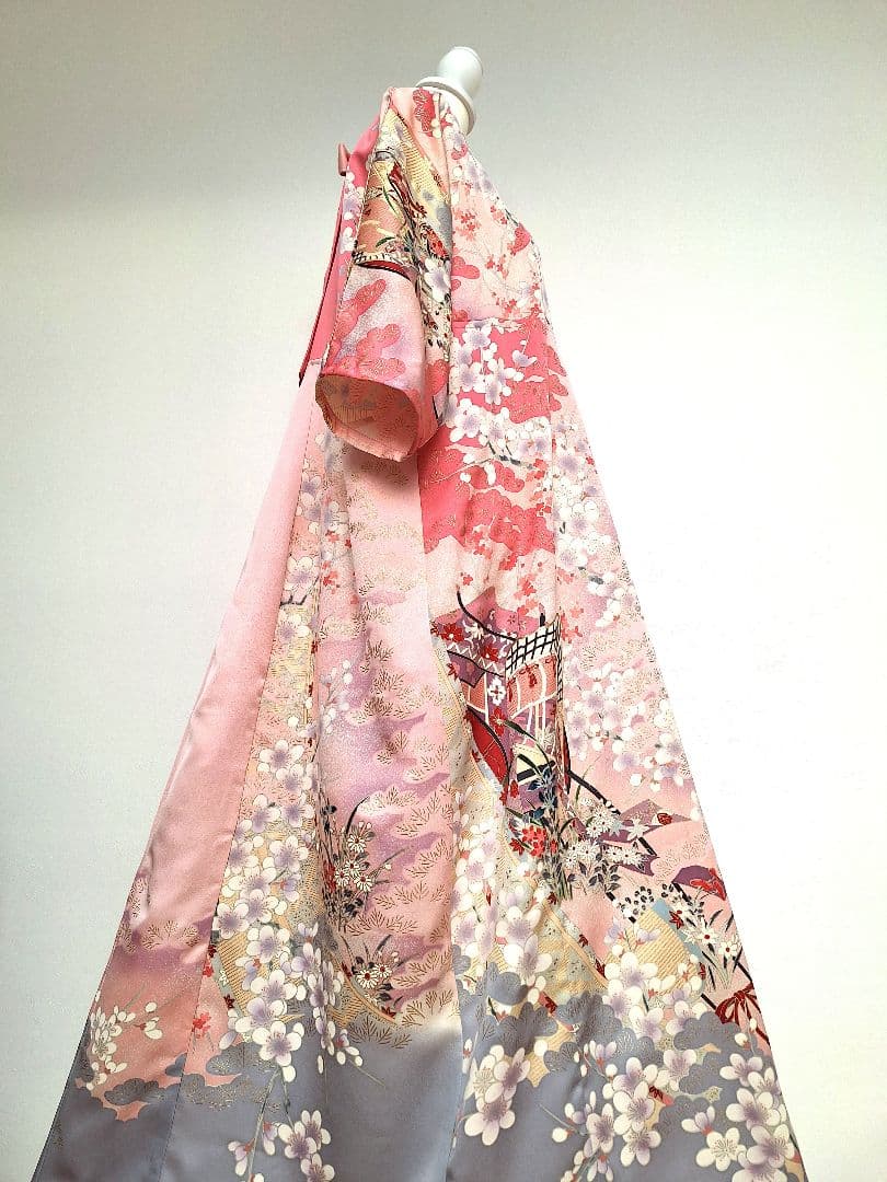 着物リメイクワンピース3672