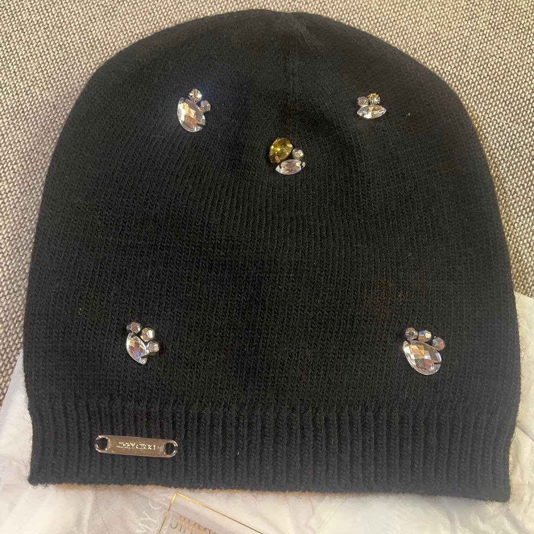 JIMMY CHOO ブラックニット帽