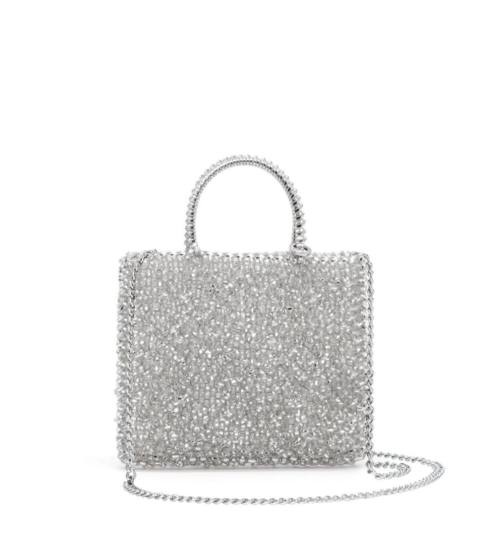 シルバー アンテプリマ ワイヤーバッグ スタンダードミニアトゥーラ