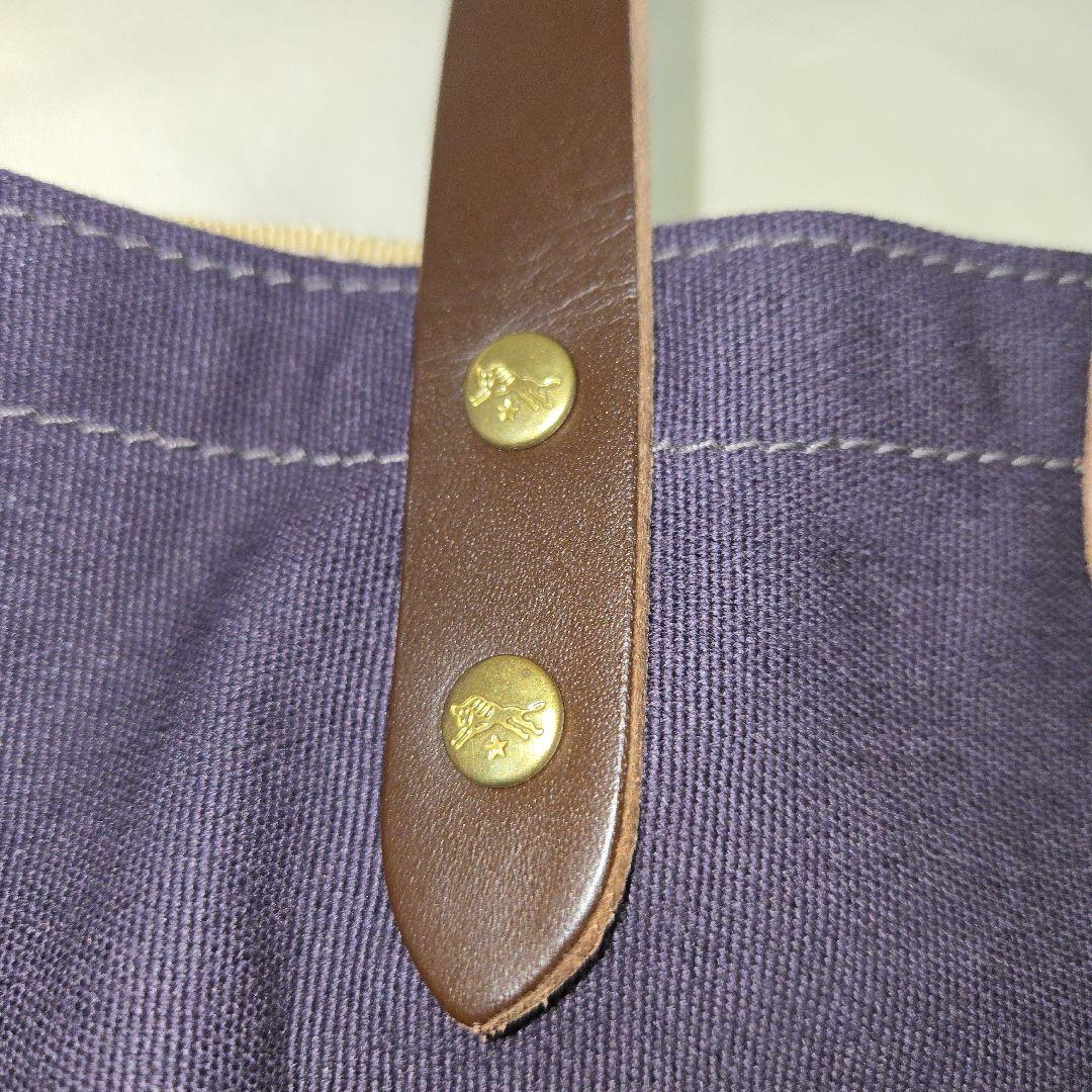 IL BISONTE ダークパープル トートバッグ