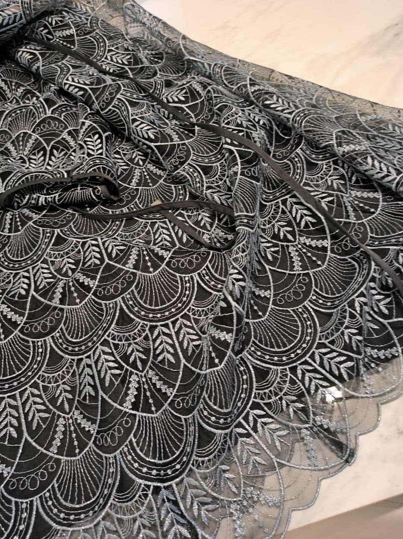 現行販売品■極美品■ANAYI■ラメチュールテントラインワンピース　211