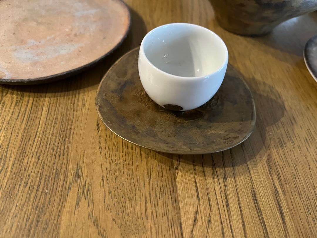 yamamoto作家　皿　急須　茶器　中国茶　セット　藤岡貢　豆皿　花