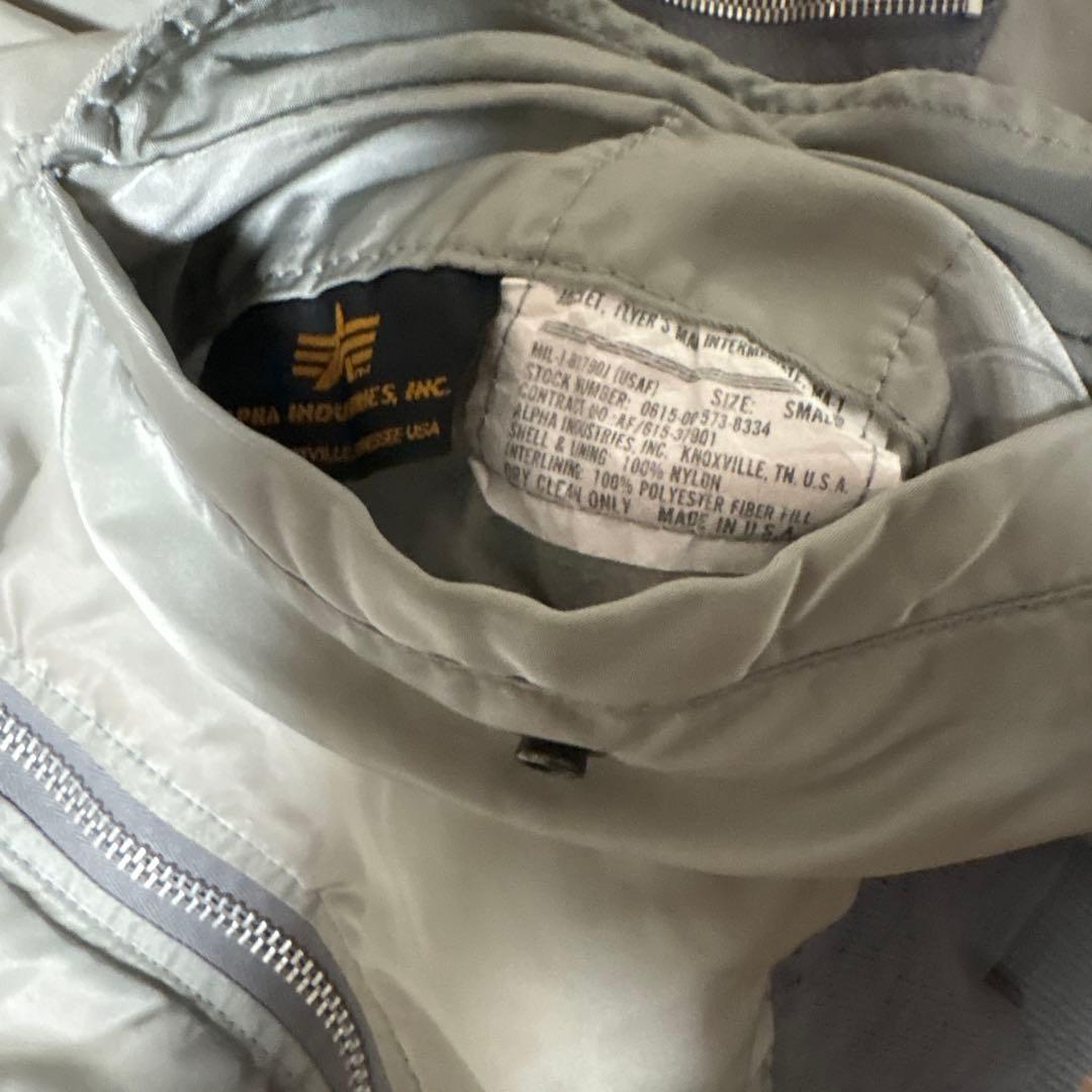 alpha ma1 90s ldealジップ USA製 フライトジャケット
