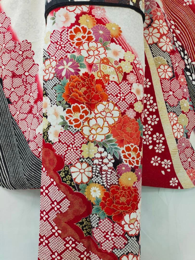 売約済み【WA-Modern】★★正絹　正統派　振袖7点フルセット★★