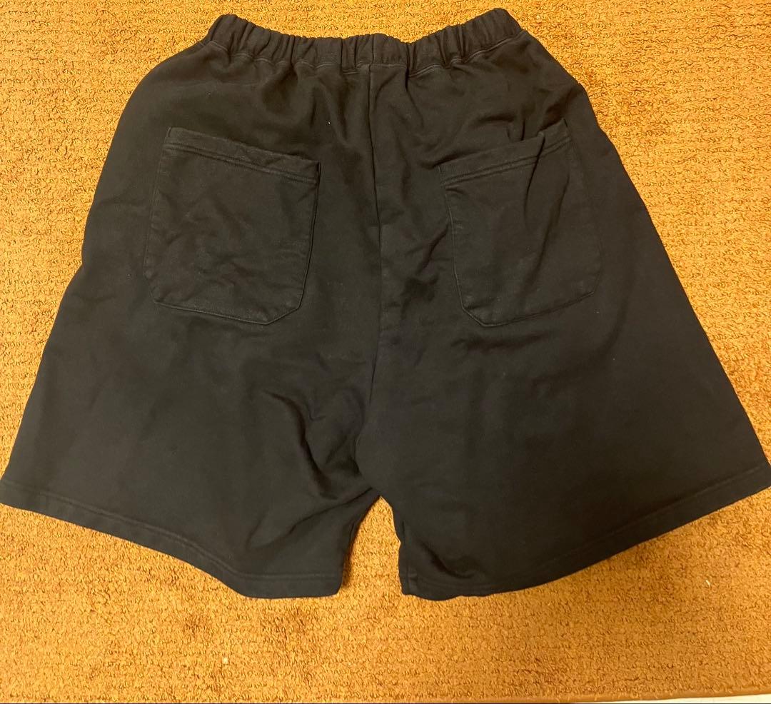 パンツ ANCELLM TUCK SWEAT SHORTS(BLACK)