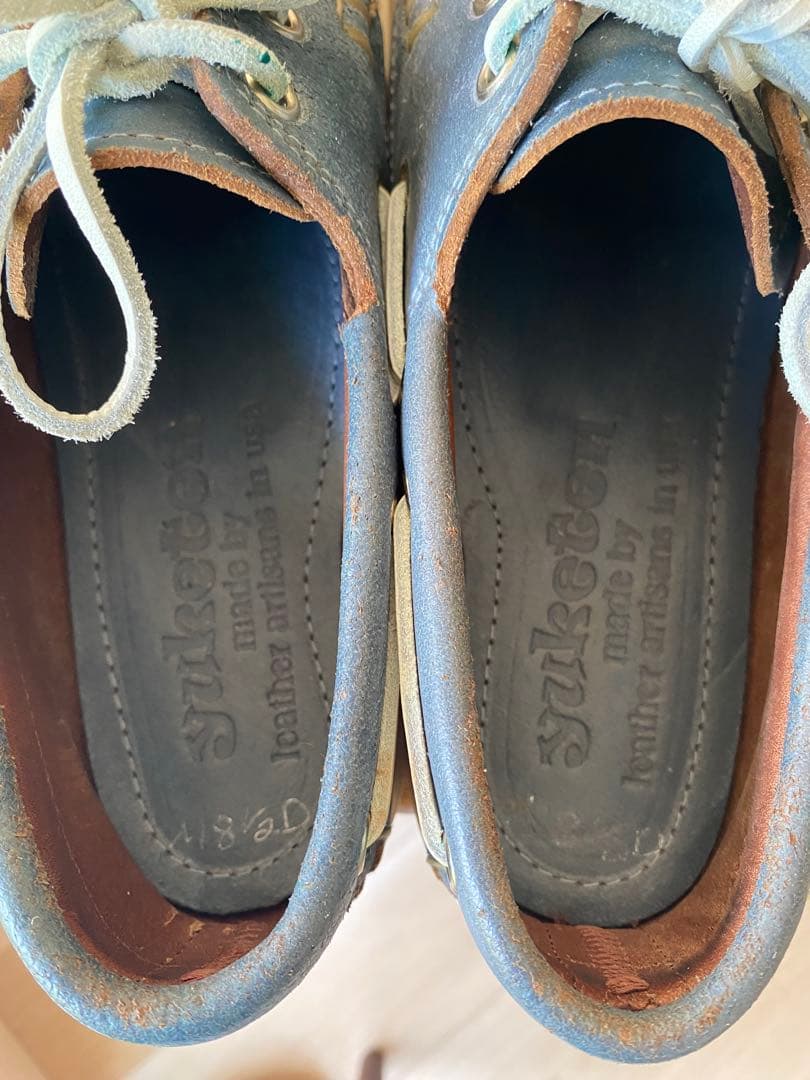 YUKETEN モカシン 未使用 ブルー