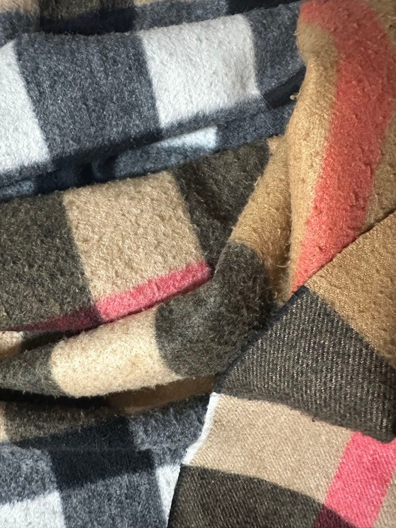 BURBERRY チェック柄マフラー カシミヤ&シルク