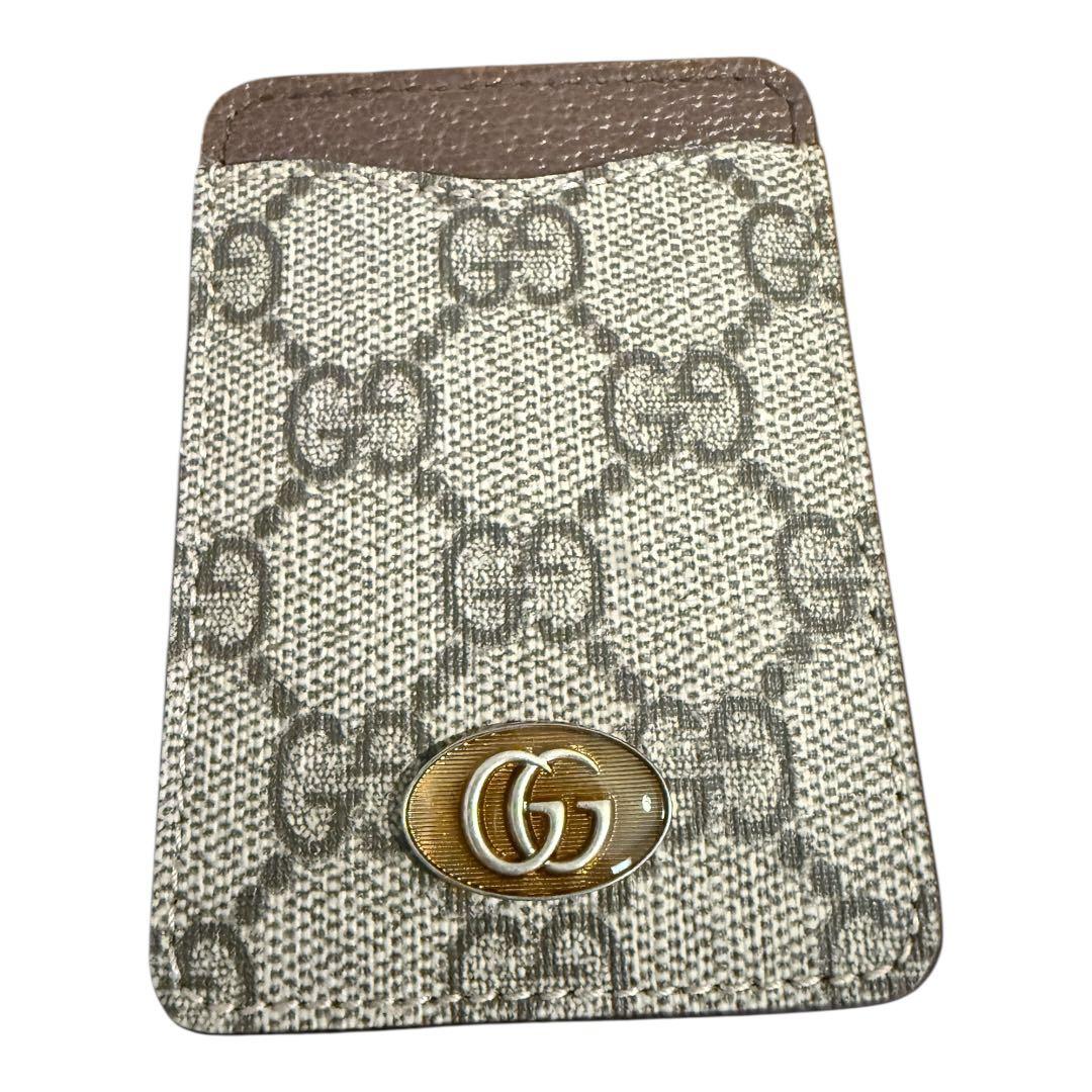 GUCCI iPhone13pro ケース グレー GGパターン グッチ　新品